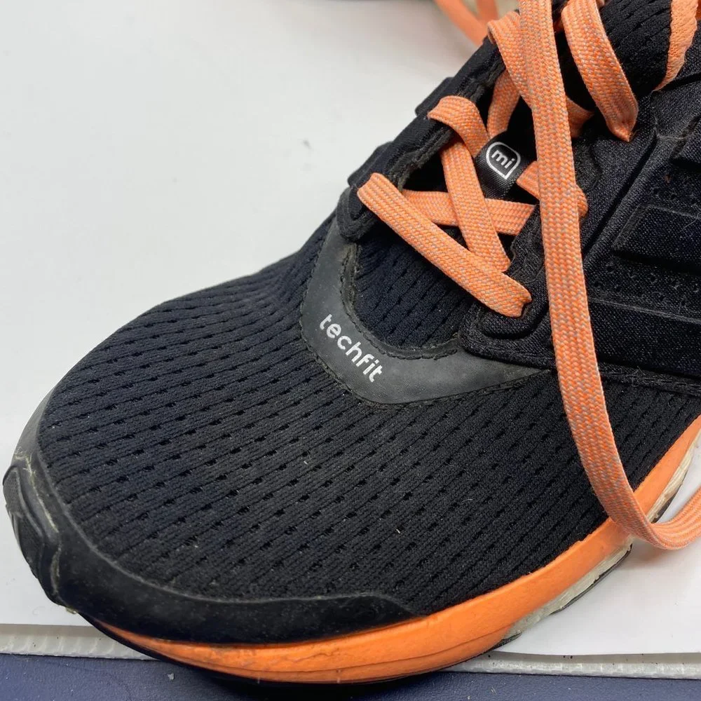 Adidas GLIDE BOOST Black Orange Sneakers Size: 8.5